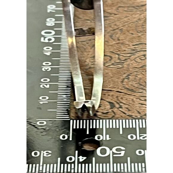 VTG Sterling Silver Turquoise Coral Chip Inlay Cuff Bracelet Navajo Style 19.9g - Picture 15 of 16